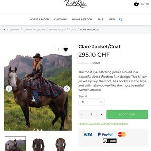 Clare Jacket with Red and Blue Patterns